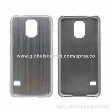 Metal Aluminum Fashionable Hard Cases for Samsung Galaxy S5, Silver, Brushed Aluminum